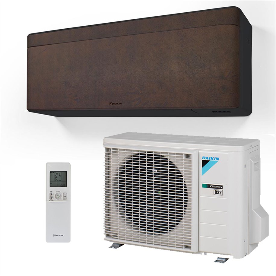 Daikin Stylish Donkerbruin Leer 4,2 kW airco set met binnenunit, buitenunit en afstandsbediening