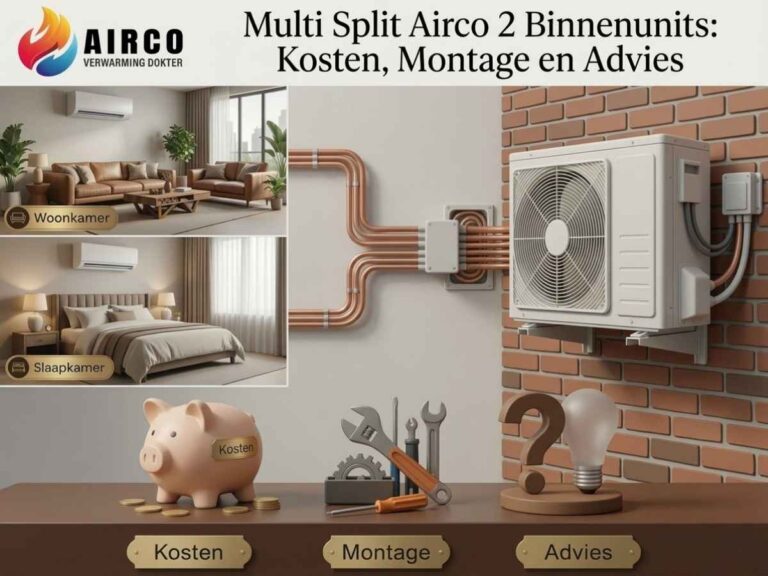 Multi split airco 2 binnenunits